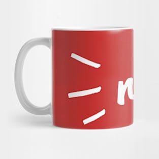 No. (white SHINE marks) Mug